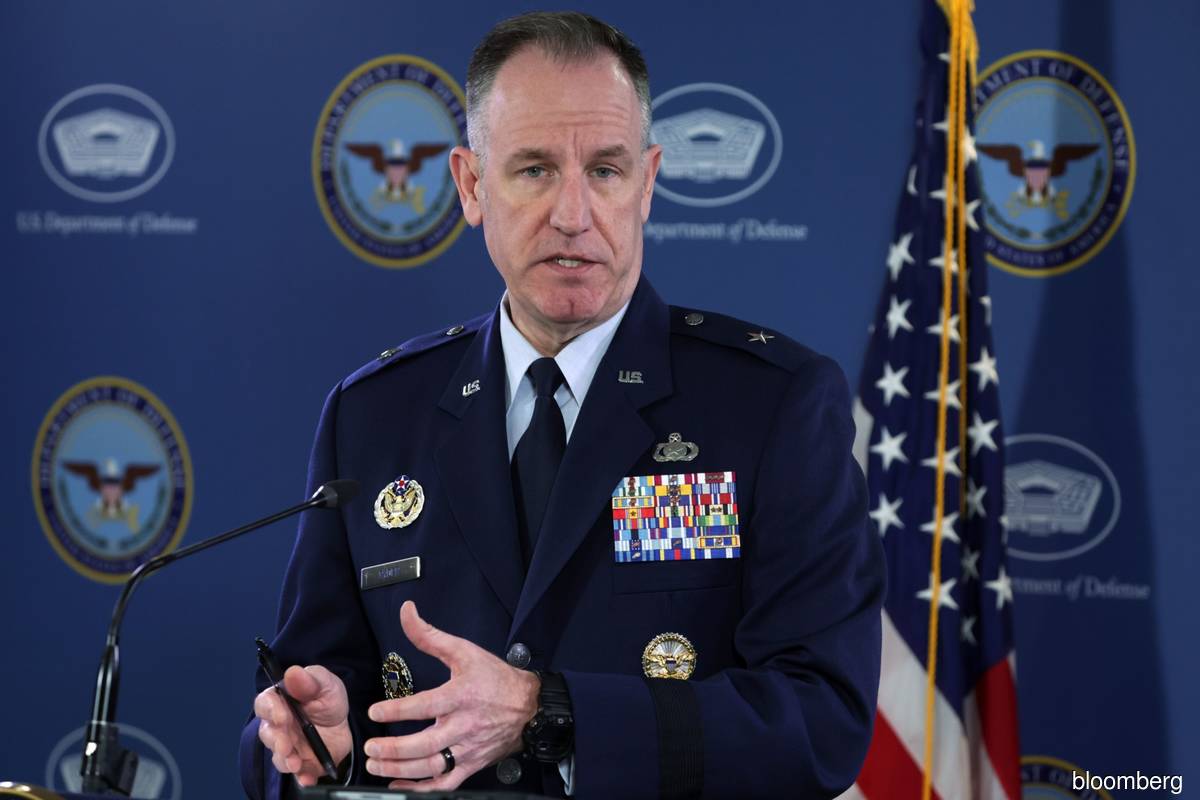 Brigadier General Pat Ryder during a news briefing at the Pentagon on Friday (Feb 3).